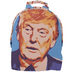 Orange Donald Trump Mini Full Print Backpack