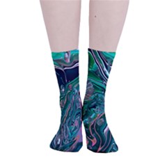 Malachite  Smooth Crew Length Tube Socks