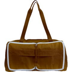 Amber Orange To Chocolate Brown Bilinear Gradient Multi Function Bag