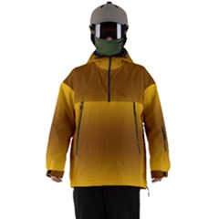 Amber Orange To Chocolate Brown Bilinear Gradient Men s Ski And Snowboard Waterproof Breathable Jacket