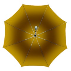 Amber Orange To Chocolate Brown Bilinear Gradient Automatic Folding Umbrella With Case (medium)