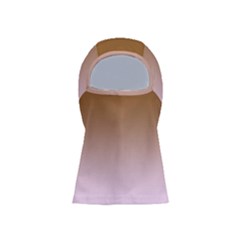 Chocolate Brown To Pink Lace Linear Gradient Balaclava Face Mask