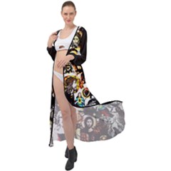 Jesus Christ Modern Halftone Pattern Maxi Chiffon Beach Wrap