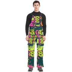 Neon Jesus 8375771 Men s Side Zip Front Pouch Ski And Snowboard Bib Pants	