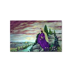 Jesus Overlooking Jerusalem By Ave Hurley  Sticker (rectangle)