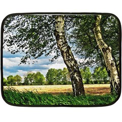 Trees Mini Fleece Blanket (two Sided) by Siebenhuehner