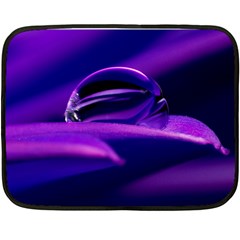 Waterdrop Mini Fleece Blanket (two Sided) by Siebenhuehner