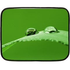 Waterdrops Mini Fleece Blanket (two Sided) by Siebenhuehner