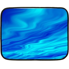 Blue Mini Fleece Blanket (two Sided) by Siebenhuehner