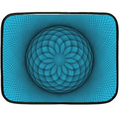 Spirograph Mini Fleece Blanket (two Sided) by Siebenhuehner