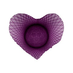 Spirograph 16  Premium Heart Shape Cushion 