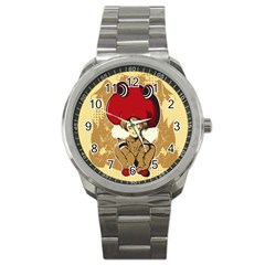 Flan Sport Metal Watch by DesignsbyReg2