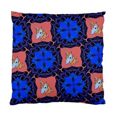 Blue Unicorn Cushion Case (two Sided) 
