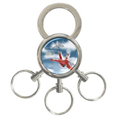 America Jet Fighter Air Force 3-ring Key Chain by NickGreenaway