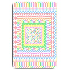 Layered Pastels Large Door Mat by StuffOrSomething