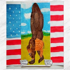 Big Foot,bison U,s,a, Flag Canvas 8  X 10  (unframed) by creationtruth