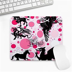 Fantasy In Pink Large Mouse Pad (rectangle) by StuffOrSomething