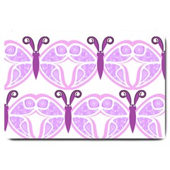 Whimsical Awareness Butterfly Large Door Mat by FunWithFibro