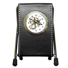 Angel Skull Stationery Holder Clock