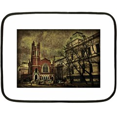 Dark Citiy Mini Fleece Blanket (two Sided) by dflcprints