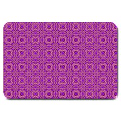 Purple Moroccan Pattern Large Door Mat by SaraThePixelPixie
