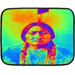 Sitting Bull Mini Fleece Blanket (two Sided) by icarusismartdesigns