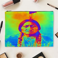 Sitting Bull Cosmetic Bag (xl) by icarusismartdesigns