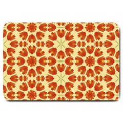 Colorful Floral Print Vector Style Large Door Mat by dflcprints