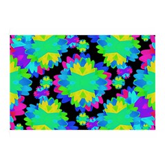 Multicolored Floral Print Geometric Modern Pattern Double Sided Flano Blanket (mini) by dflcprints