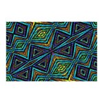 Tribal Style Colorful Geometric Pattern Double Sided Flano Blanket (Mini) 35 x27  Blanket Back