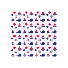 Nautical Sea Pattern Double Sided Flano Blanket (mini) by StuffOrSomething