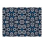 Floral Print Seamless Pattern in Cold Tones  Double Sided Flano Blanket (Mini) 35 x27  Blanket Front