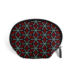 Cubes Pattern Abstract Design Accessory Pouch (small) by LalyLauraFLM