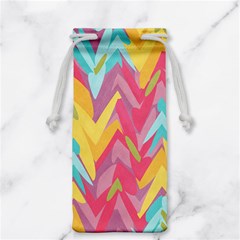 Paint Strokes Abstract Design Jewelry Bag by LalyLauraFLM