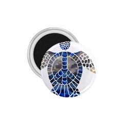 Peace Turtle 1 75  Button Magnet by oddzodd