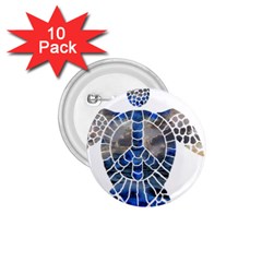 Peace Turtle 1 75  Button (10 Pack) by oddzodd