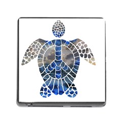 Peace Turtle Memory Card Reader With Storage (square) by oddzodd