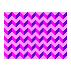 Modern Retro Chevron Patchwork Pattern Double Sided Flano Blanket (mini) by GardenOfOphir