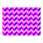 Modern Retro Chevron Patchwork Pattern Double Sided Flano Blanket (Mini) 35 x27  Blanket Back