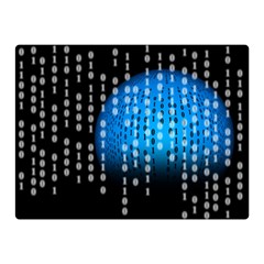 Binary Rain Double Sided Flano Blanket (mini) by StuffOrSomething