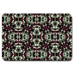 Geometric Grunge Large Door Mat by dflcprints
