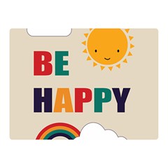 Be Happy Double Sided Flano Blanket (mini) by Kathrinlegg