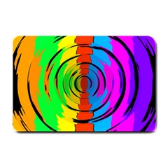 Rainbow Test Pattern Small Door Mat by StuffOrSomething
