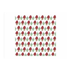 Mushrooms Double Sided Flano Blanket (mini) by Kathrinlegg