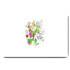Splatter Life Large Door Mat by sjart