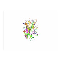 Splatter Life Double Sided Flano Blanket (mini) by sjart