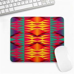 Colorful Tribal Texture Large Mousepad by LalyLauraFLM