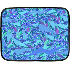 Blue Confetti Storm Mini Fleece Blanket (two Sided) by KirstenStar