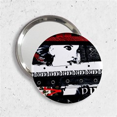 Punk Chick Handbag Mirror (2 25 ) by ArtistRoseanneJones