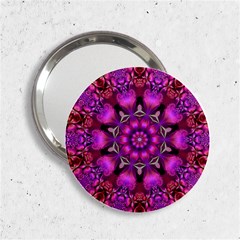 Pink Fractal Kaleidoscope  Handbag Mirror (2 25 ) by KirstenStar